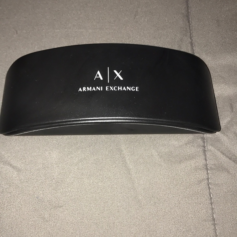 Armani Exchange glasses case with cleaning cloth